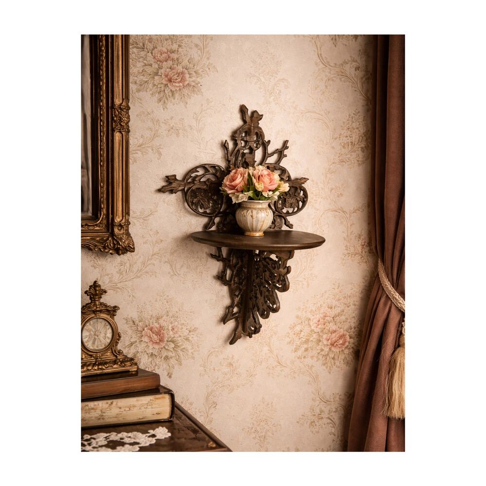 Vintage Small Handmade Gothic Shelf